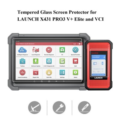 Tempered Glass Screen Protector for LAUNCH X431 PRO3 V+ Elite